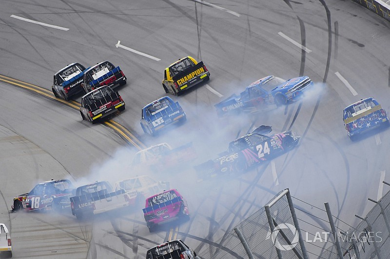 Nemechek narrowly escapes elimination from Truck playoffs at Talladega