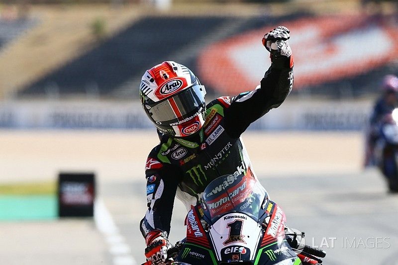 Le vainqueur, Jonathan Rea, Kawasaki Racing