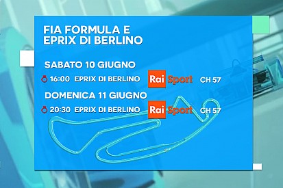 Ecco la programmazione TV dei due ePrix di Berlino