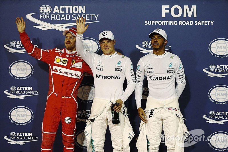 巴林大奖赛排位赛:博塔斯击败汉密尔顿,F1生涯首夺杆位