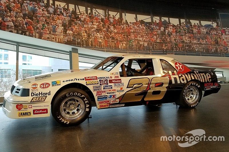 Davey Allison's rookie car put on display at the NASCAR Hall of Fame