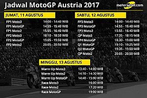 Jadwal lengkap MotoGP Austria 2017