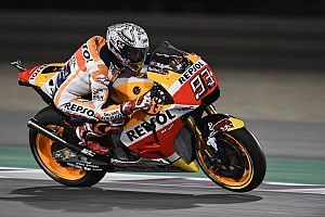 Márquez lidera el warm up en Qatar antes de caerse