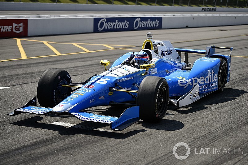 Sato "nerveux" avant son run pour la pole à Pocono
