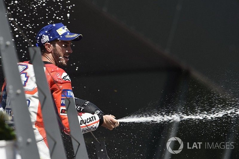 Podium: Andrea Dovizioso, Ducati Team