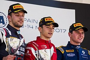 F2 Barcelona: Leclerc menangi Feature Race, Gelael finis P16