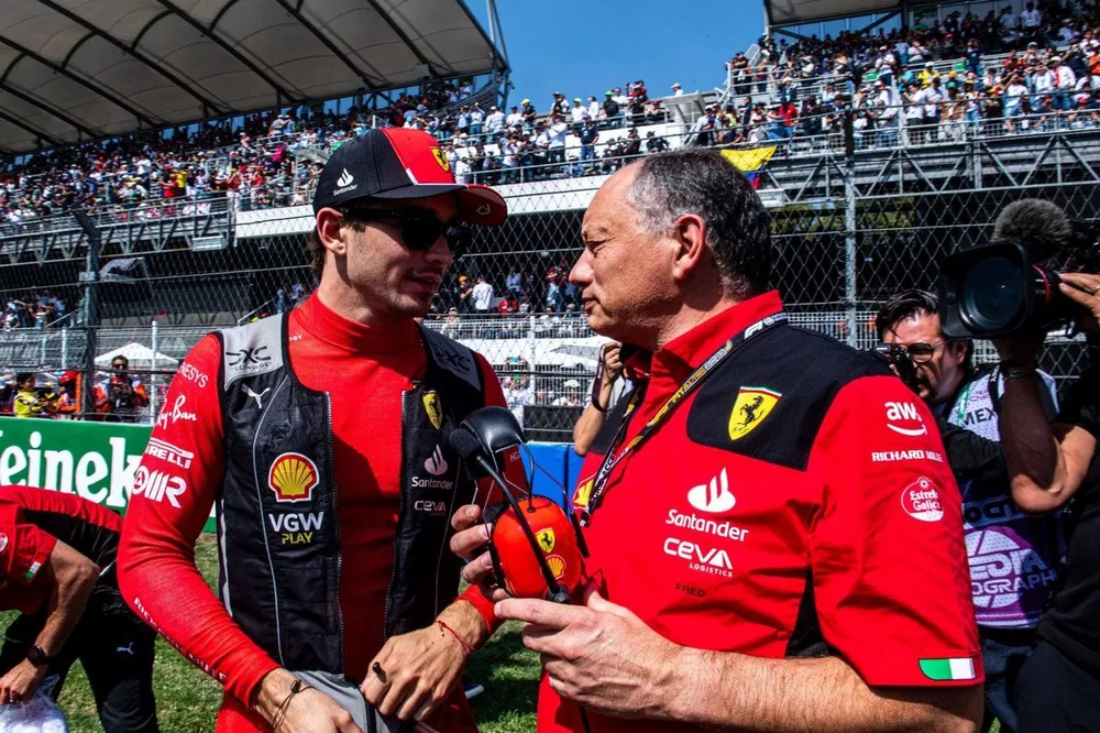 Charles Leclerc et Fr&eacute;d&eacute;ric Vasseur