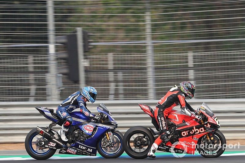 Chaz Davies, Aruba.it Racing-Ducati Team, Marco Melandri, GRT Yamaha WorldSBK