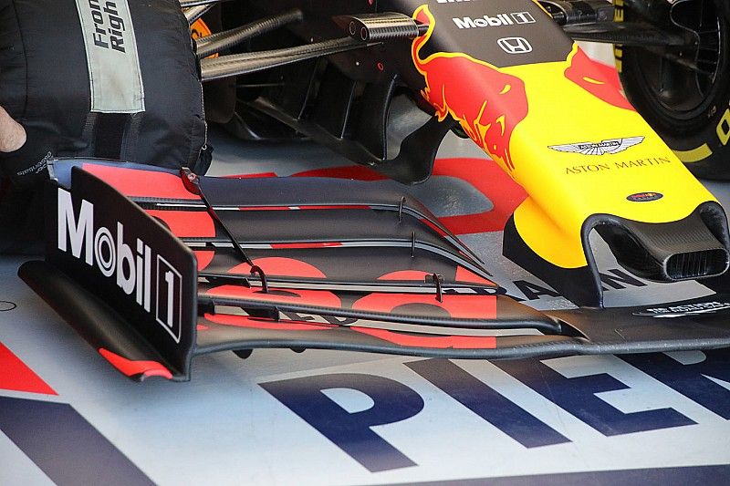 Red Bull Racing RB15 front wing detail