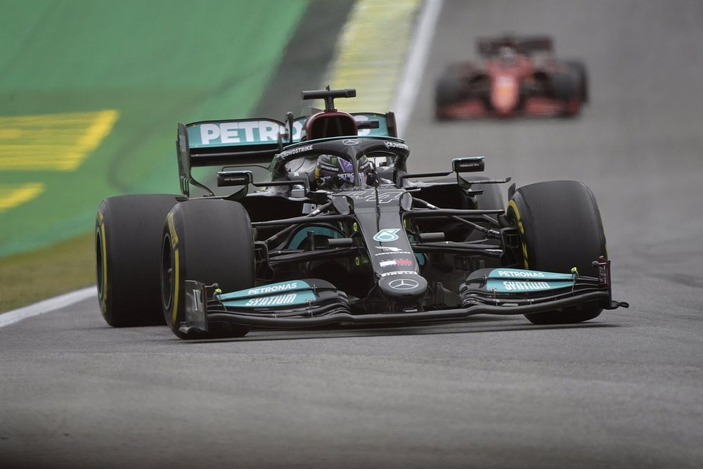 Mercedes explains decision to take Hamilton engine penalty in Brazil