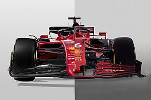 Comparación visual: el Ferrari F1-75 de 2022 vs el de 2021