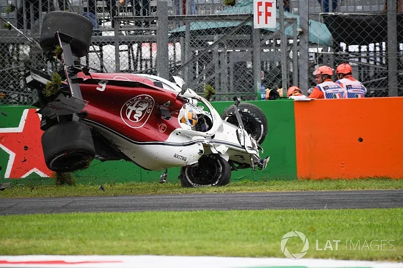 L'accident de Marcus Ericsson, Sauber C37 
