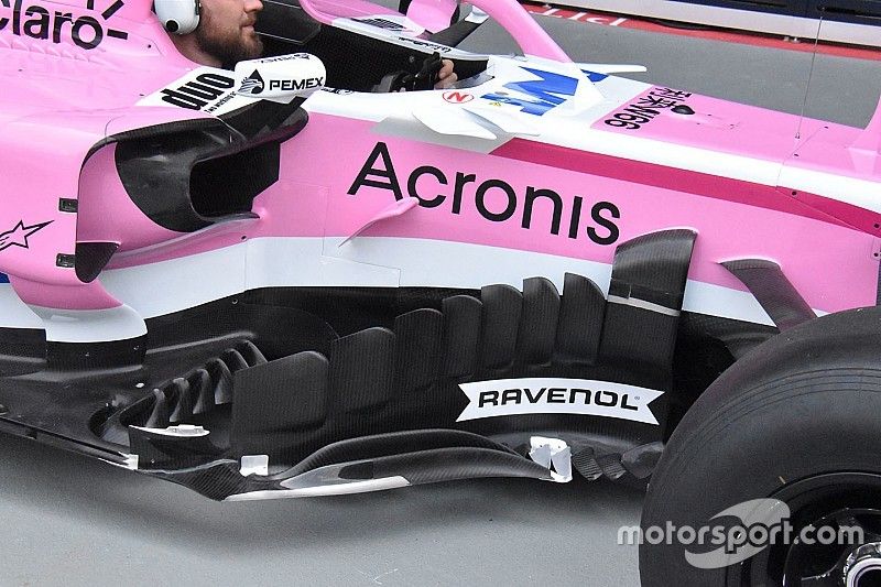 Racing Point Force India, dettaglio del bargeboard