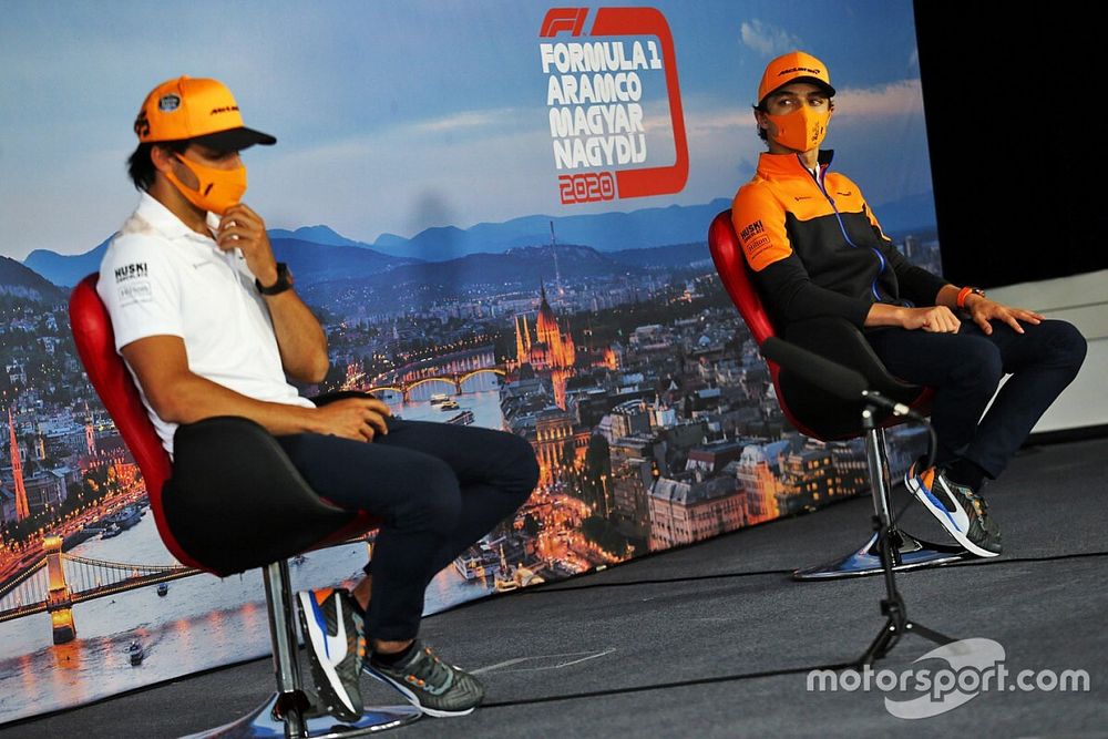 Norris: "Sainz tiene rasgos iguales o mejores que los de cualquiera"