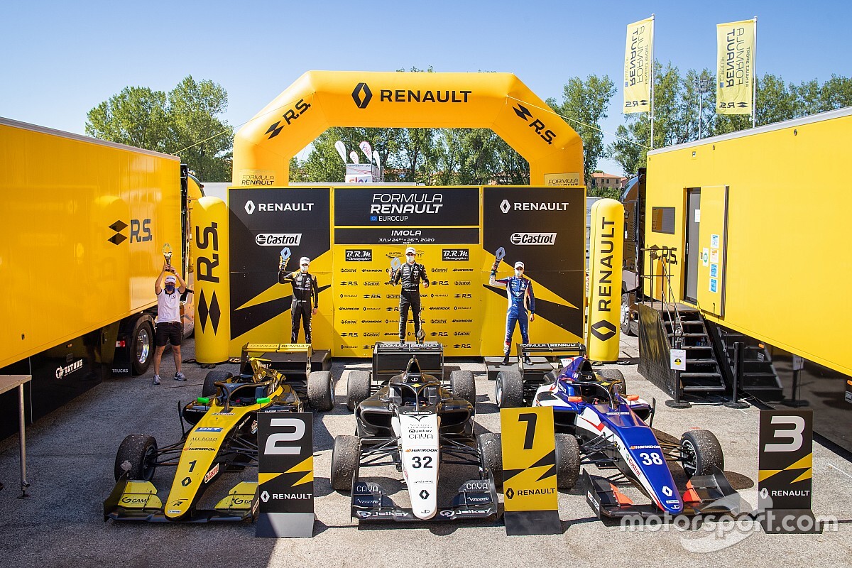 Fórmula Renault Eurocup: Collet sobe ao pódio na corrida 1 em Ímola
