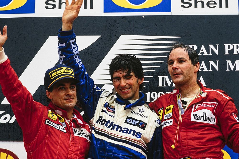 Jean Alesi, Ferrari, Damon Hill, Williams, Gerhard Berger, Ferrari