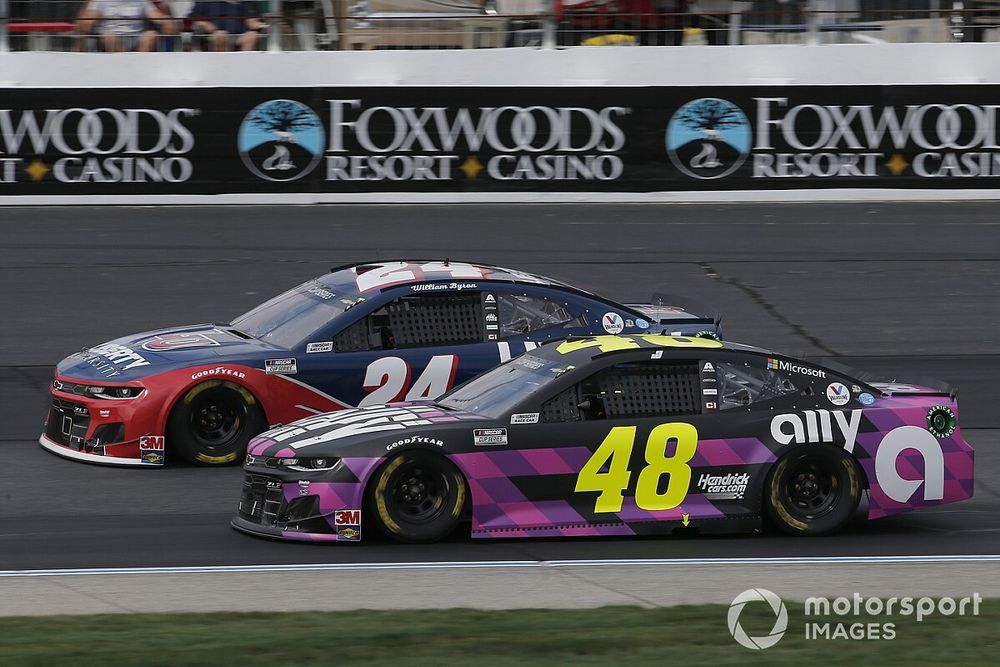 William Byron, Hendrick Motorsports, Liberty University Chevrolet Camaro, Jimmie Johnson, Hendrick Motorsports, Ally Chevrolet Camaro