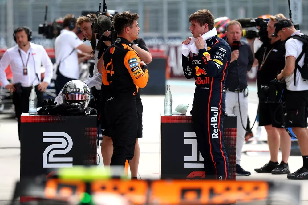 Lando Norris, McLaren, Max Verstappen, Red Bull Racing