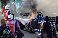 V&iacute;deo: &iexcl;El Alpine de Ocon acab&oacute; en llamas tras el sprint de Brasil!