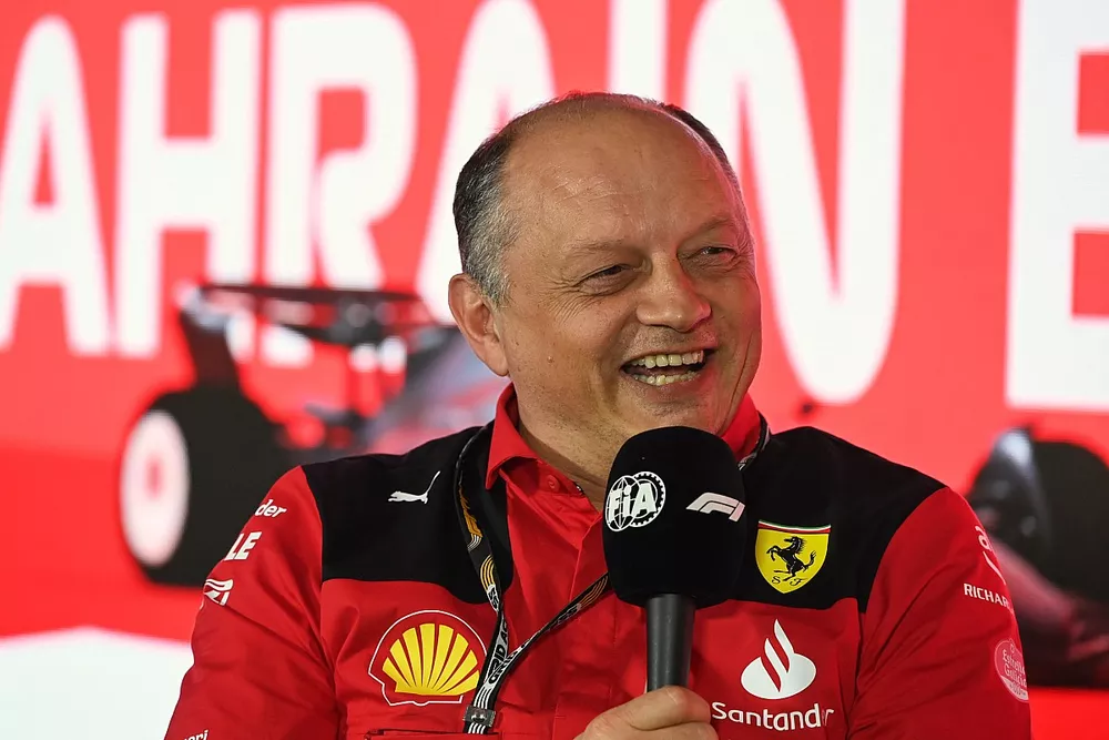 Frederic Vasseur, Team Principal e Direttore Generale della Scuderia Ferrari, in conferenza stampa