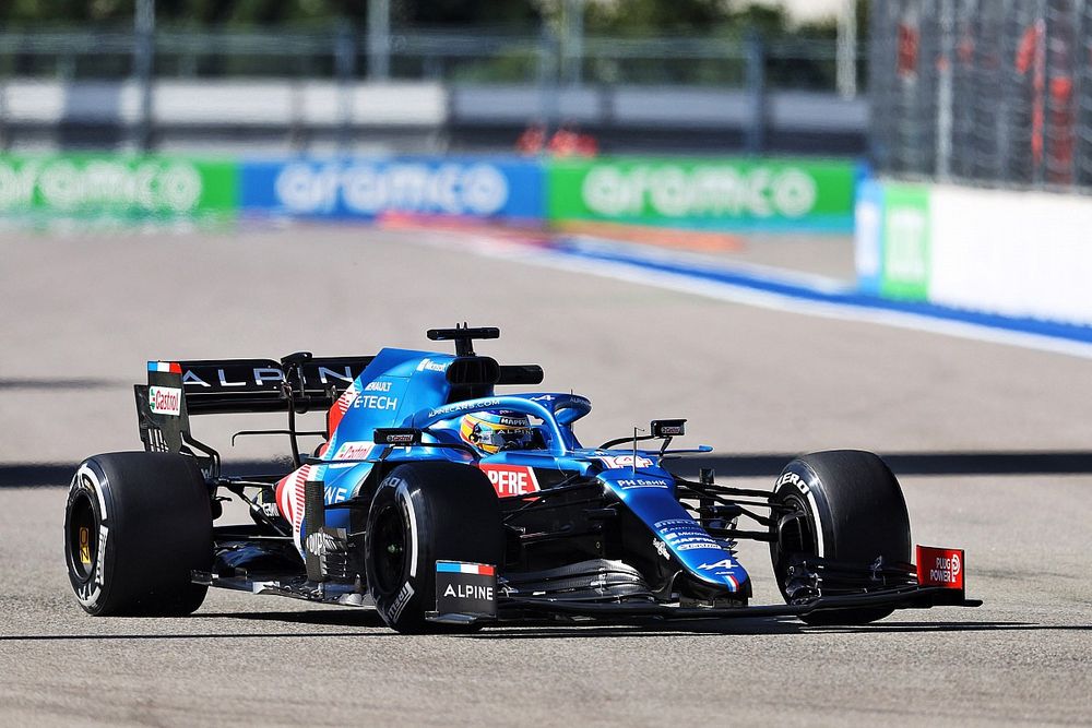 Fernando Alonso, Alpine A521

