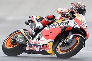 Americas MotoGP: Marc Marquez leads damp opening practice