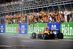 F1イタリア決勝:マクラーレンに勝利の女神微笑む! セナプロ再来か? ハミルトンとフェルスタッペンは交錯、角田は出走できず