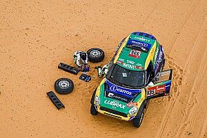 Fotos: los estragos que causó la primera mitad de la etapa maratón del Dakar 2021