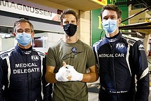 El emotivo reencuentro de Grosjean con quienes le salvaron la vida