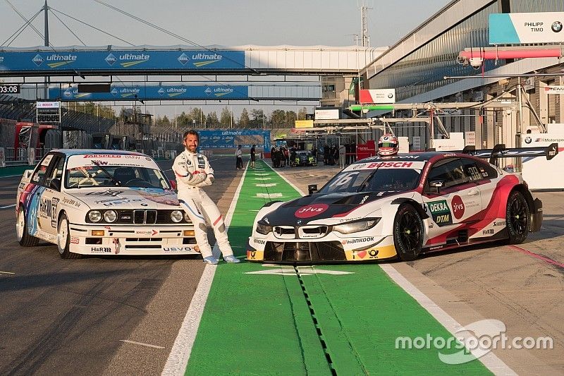 Timo Glock, BMW Team RMG with BMW E30 DTM and his BMW M4 DTM