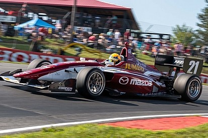 Dubbel podium Rinus van Kalmthout bij Indy Lights op Mid-Ohio
