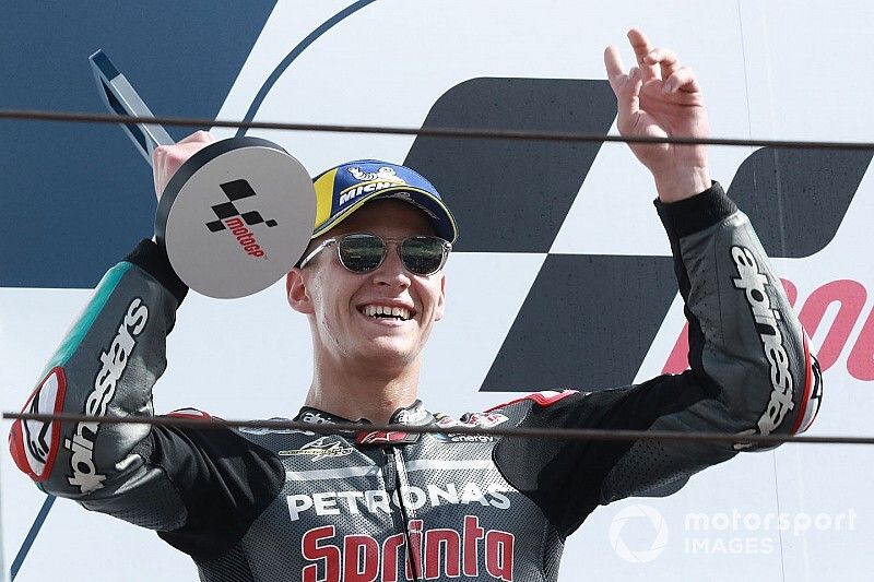 Podio: segundo lugar Fabio Quartararo, Petronas Yamaha SRT