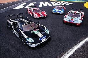 Ford lleva decoraciones retro en sus GT para sus últimas 24h de Le Mans