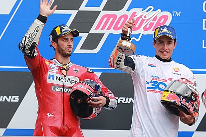 Dovizioso: "Crashes van Marquez niet genoeg voor titelgevecht"