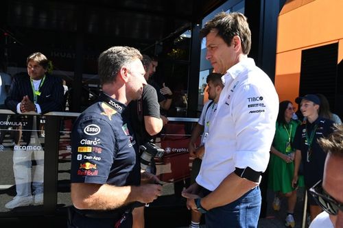Toto Wolff bromea sobre Horner: "Si entra en la FIA, estaré en problemas"