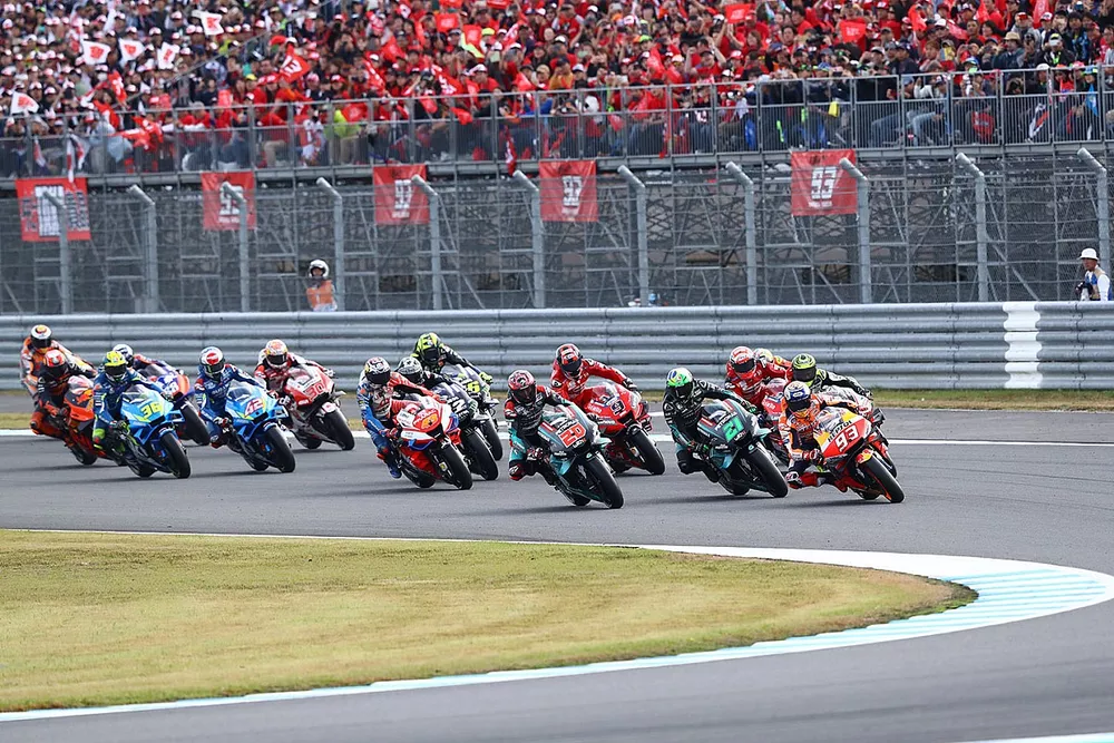 Marc Marquez, Repsol Honda Team leads at the start
