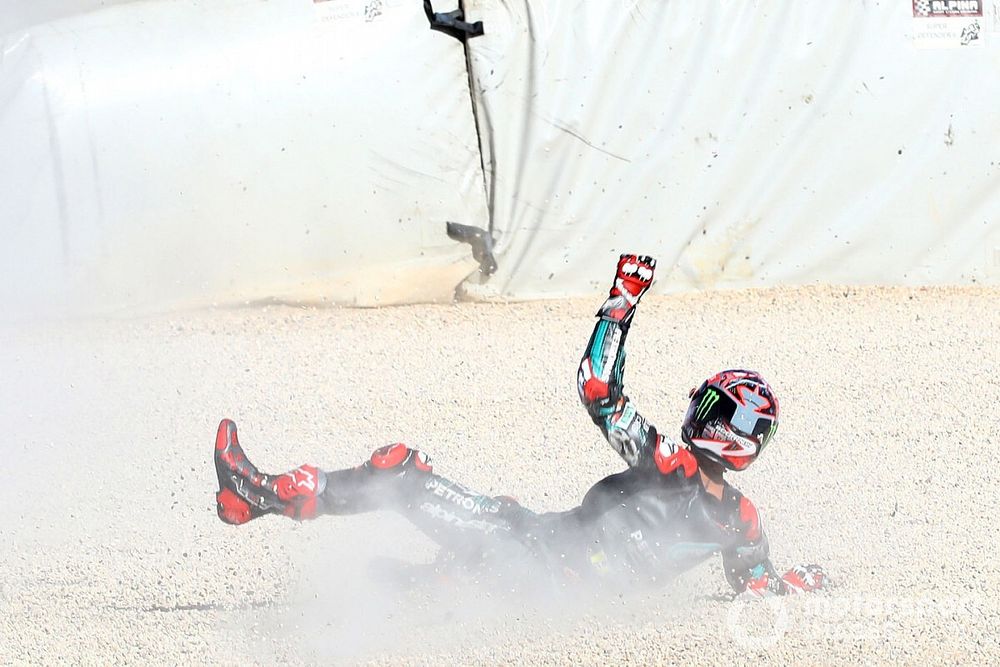 Fabio Quartararo, Petronas Yamaha SRT  crash