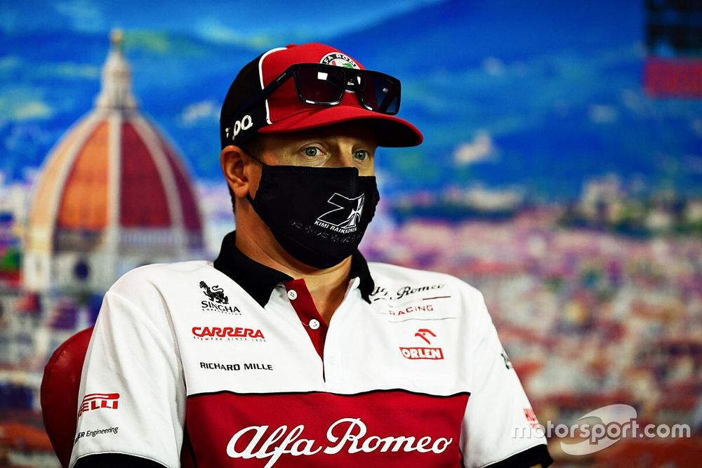 Kimi Raikkonen, Alfa Romeo in the press conference