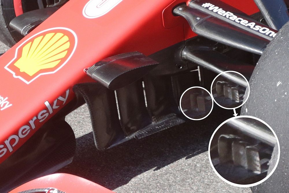 Ferrari SF1000 turning vanes 