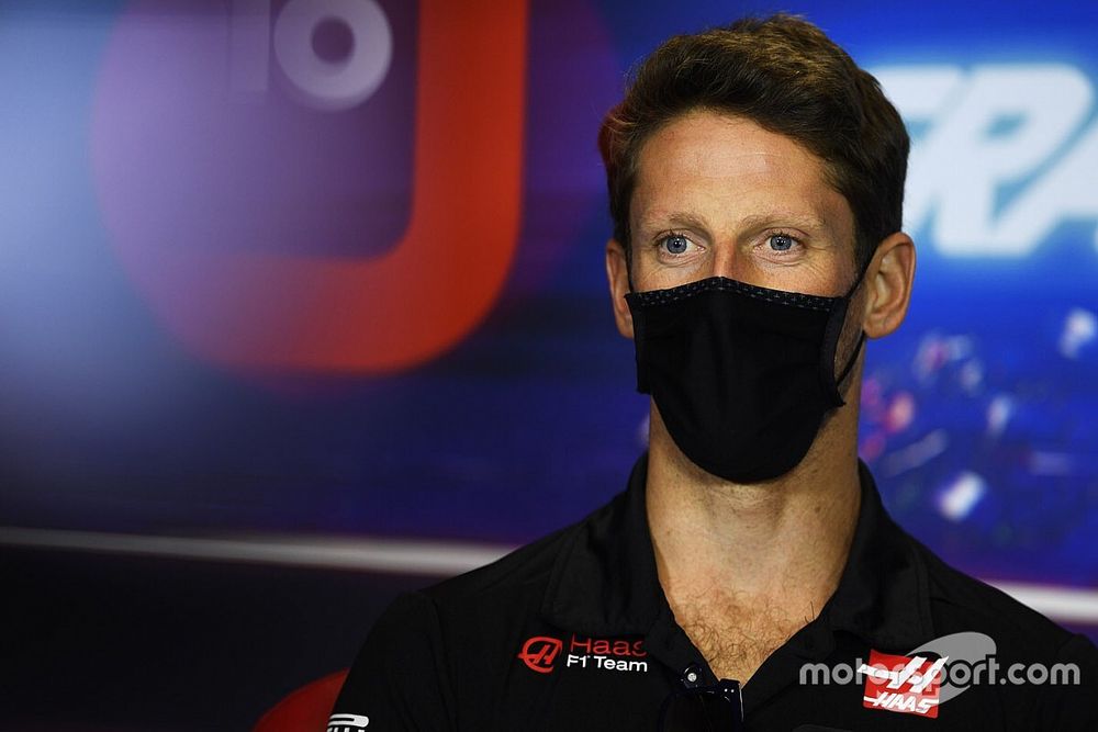 Romain Grosjean, Haas F1, en conférence de presse