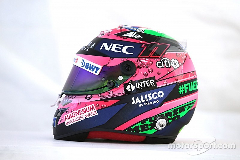 Photos - Le casque de Sergio Pérez à Mexico