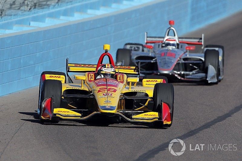 Ryan Hunter-Reay, Andretti Autosport Honda, Will Power, Team Penske Chevrolet