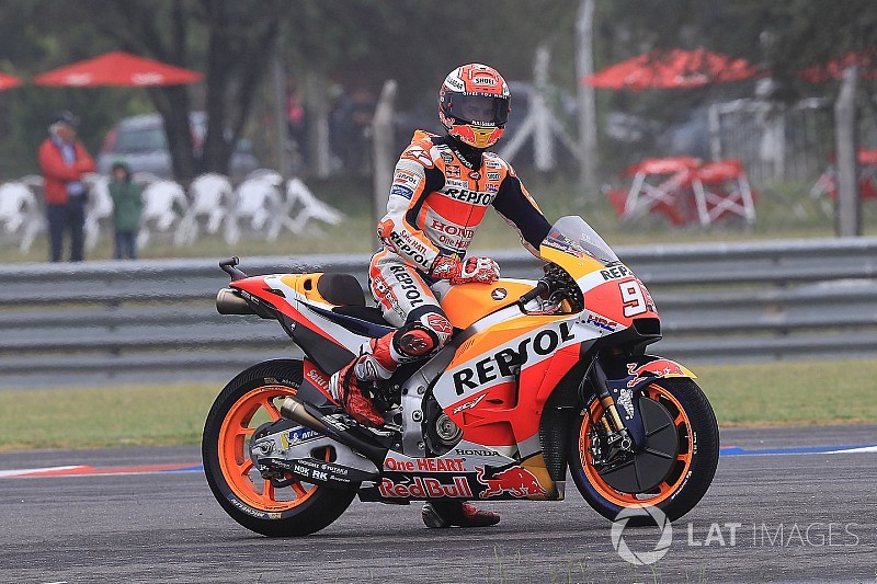 Marquez: "Saya mencoba mengurangi risiko terjatuh"