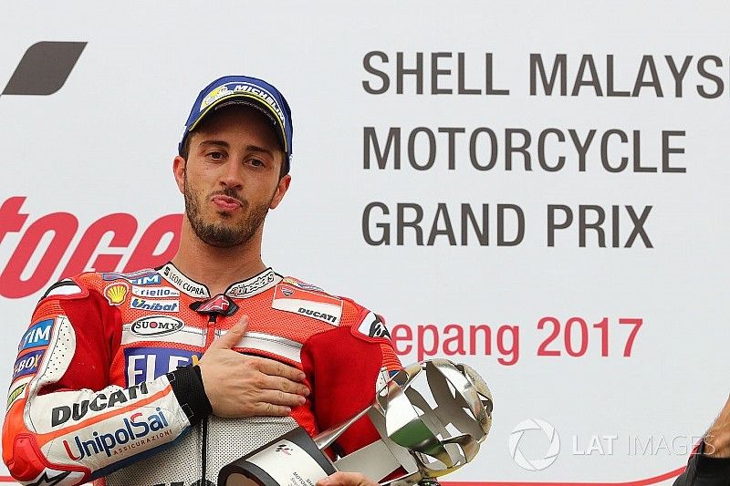 Podium : le vainqueur Andrea Dovizioso, Ducati Team