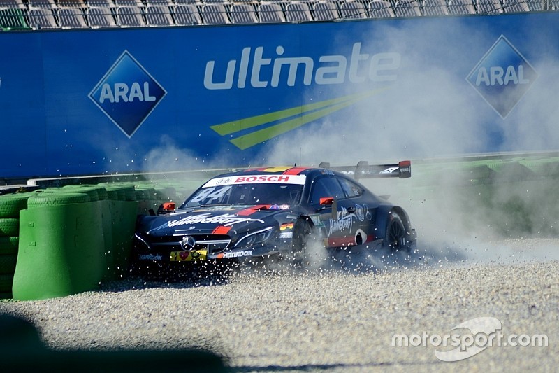 Maximilian Götz mit erstem kleinen Crash der DTM-Saison 2016