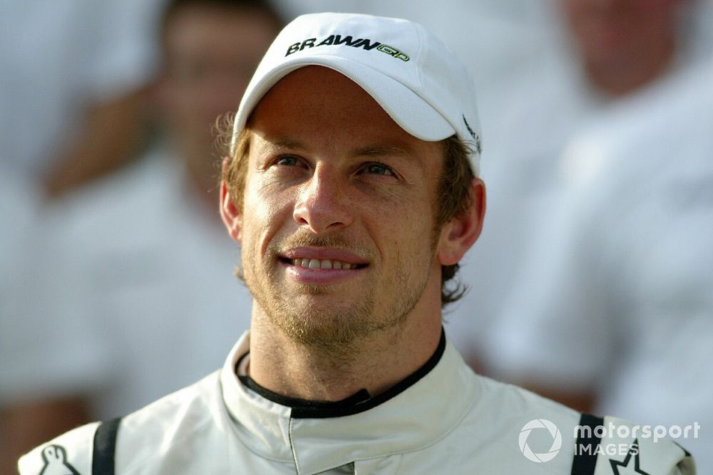 Brawn GP group picture, Jenson Button, Brawn GP