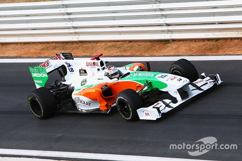 Все машины Force India, которые выходили на старт в Формуле 1