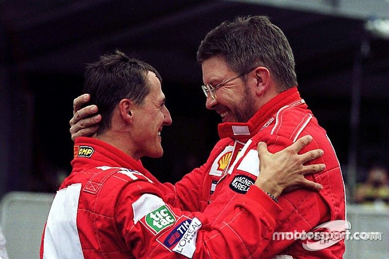 Michael Schumacher és Ross Brawn