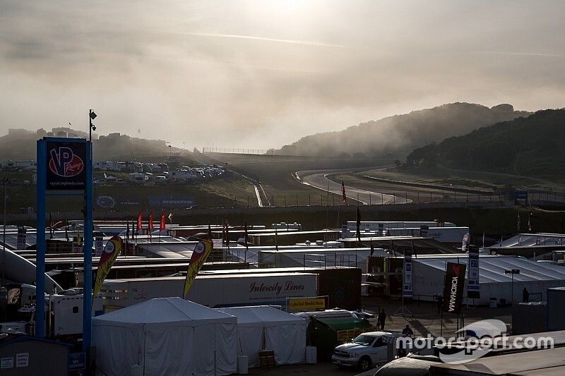 Morning fog at Laguna Seca