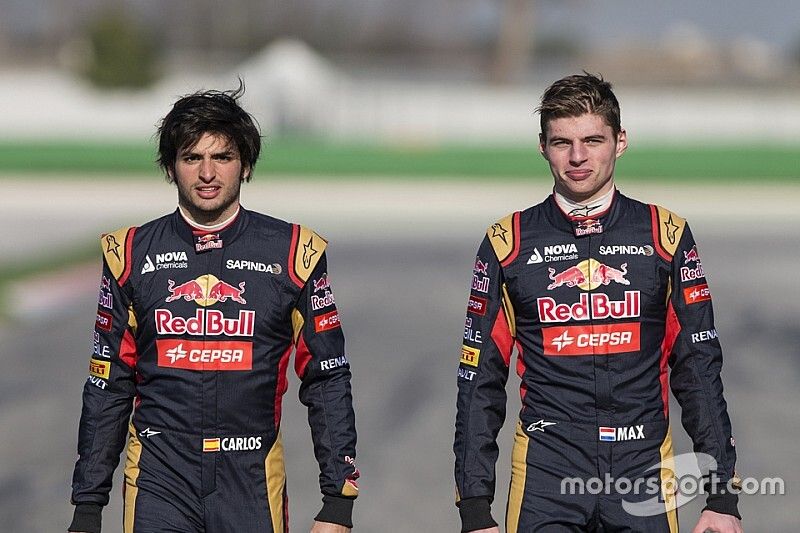 Max Verstappen und Carlos Sainz jr., Scuderia Toro Rosso